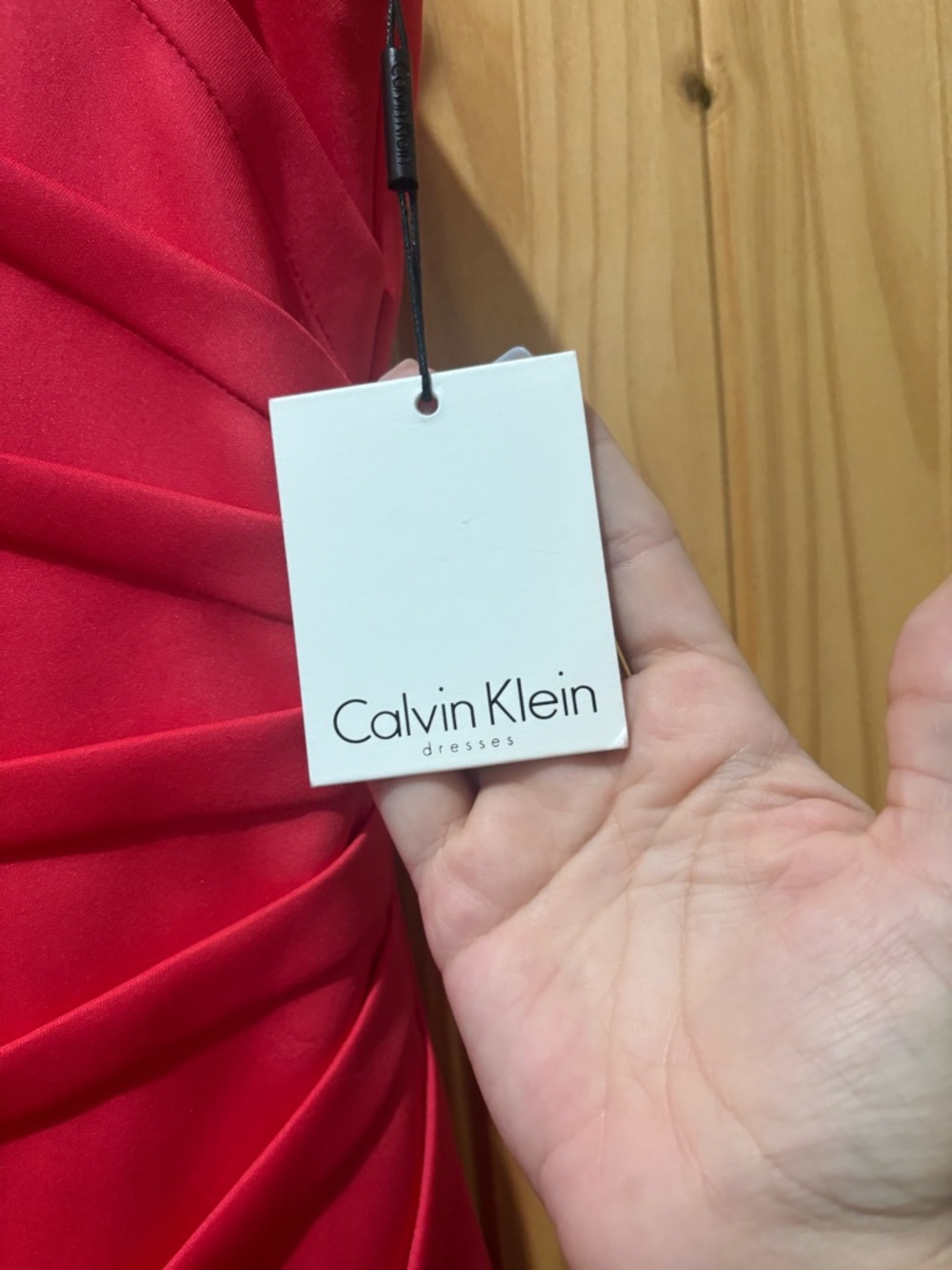 Calvin Klein Coral Dress Size 6 - Picture 3 of 4